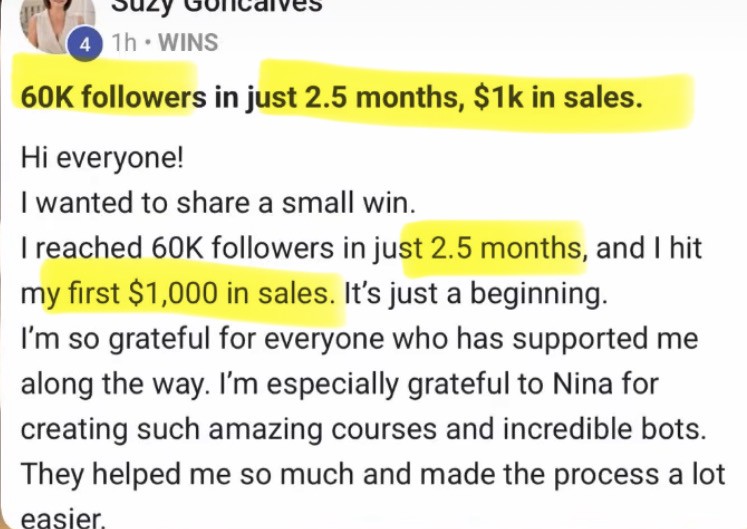 Student win shared by a member of the program