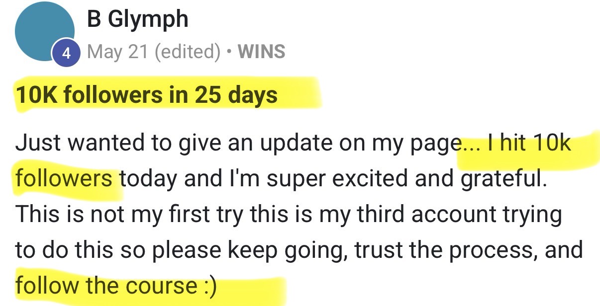 Community result